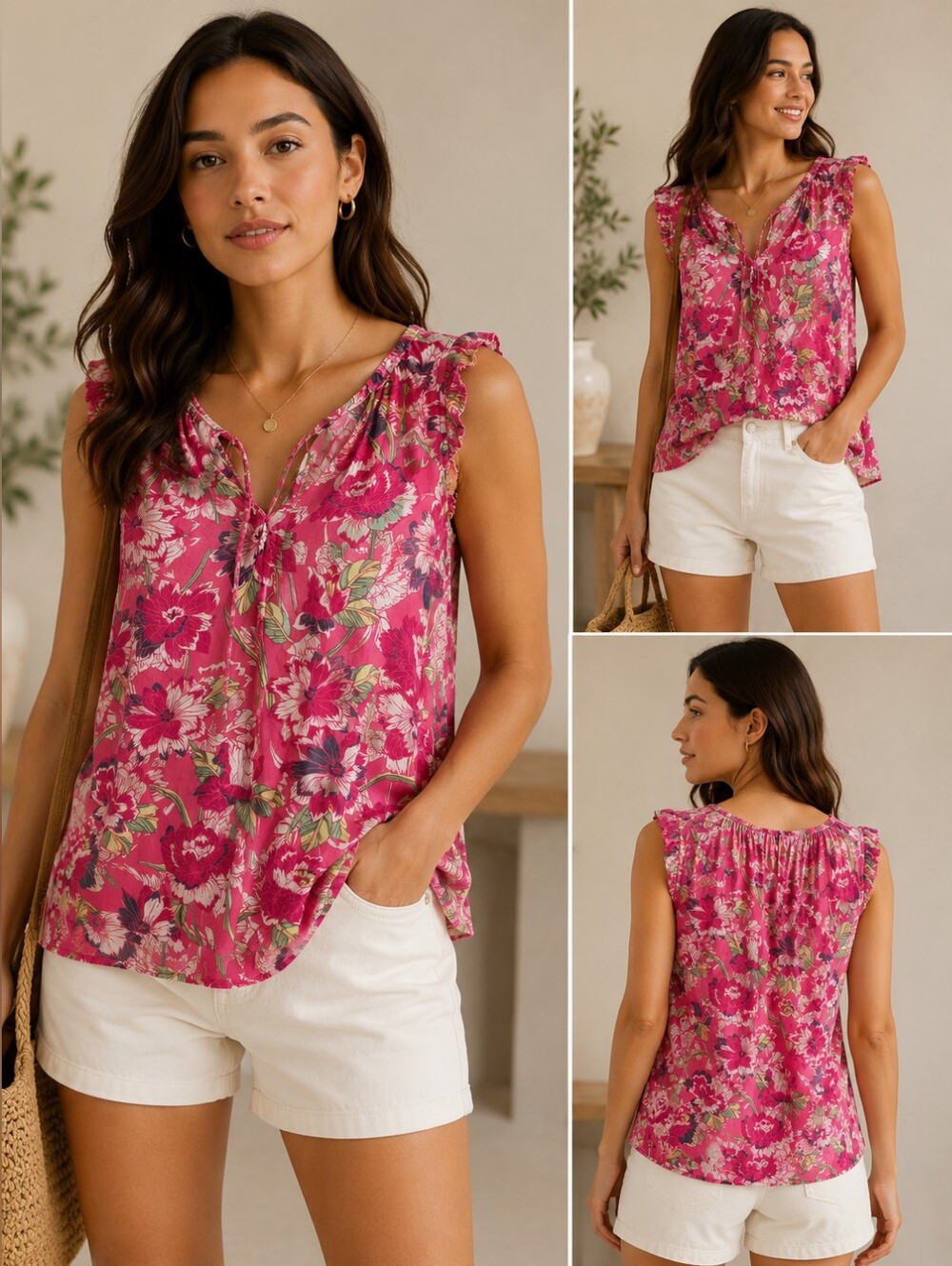 💙 GAP - Cute Sleeveless Blouse Flowy Top